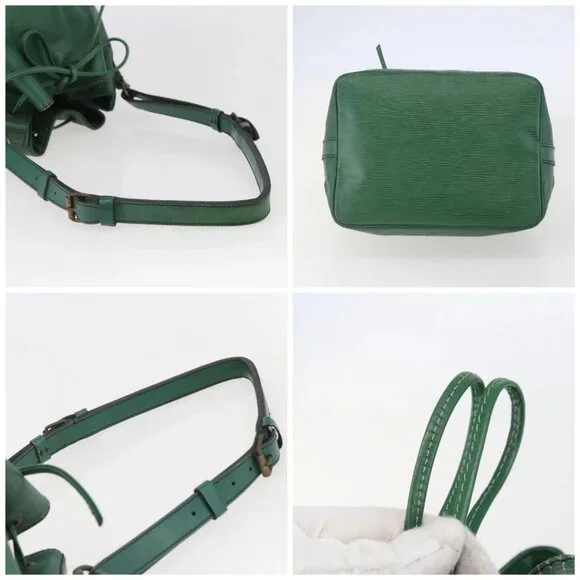 LOUIS VUITTON Epi Petit Noe Shoulder Bag Green M44104 LV Auth bs29603